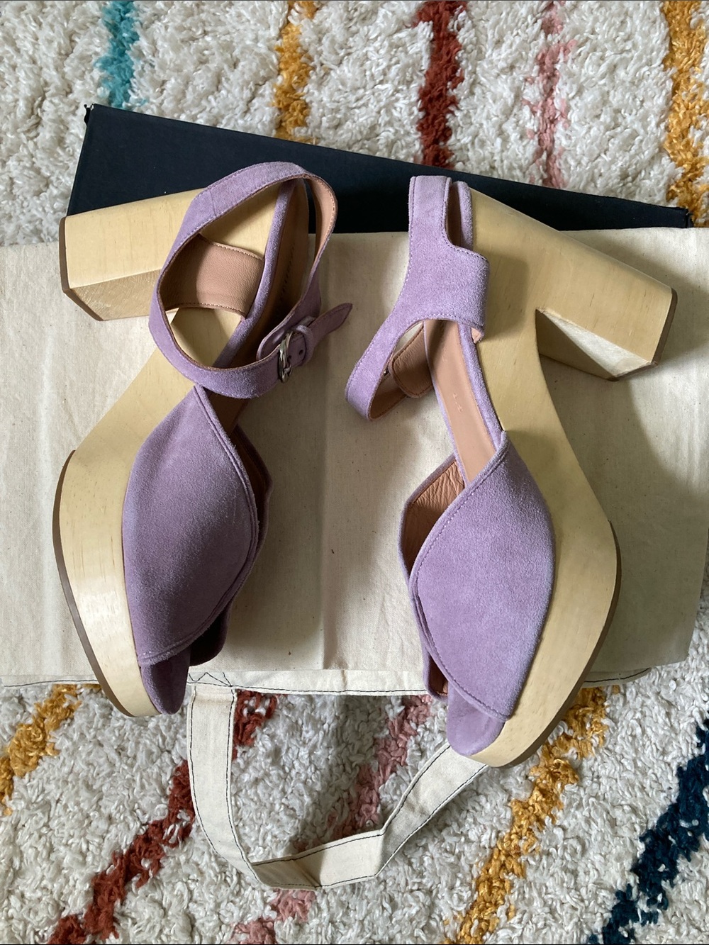 Rachel Comey Roddick Suede Heel Lilac - Picture 4 of 9